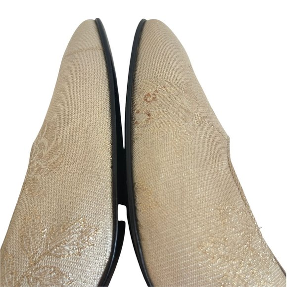 Salvatore Ferragamo Grezzo Gold Heels, DQ66147 Size 7.5 2a - Picture 5 of 9